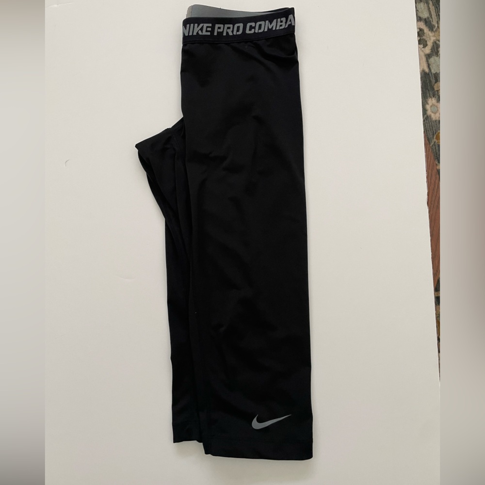 Nike Black Capris with Silver Logo